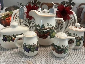 5 Pcs Vintage Unlimited "Kensington Garden" Vitroceramic - Picture 1 of 5