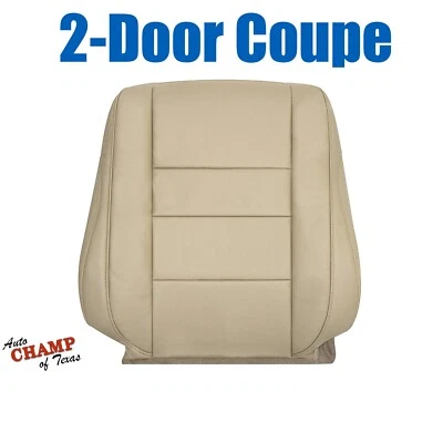 2008-2012 Honda Accord 2-DR-Driver Side Lean Back GENUINE Leather Seat Cover Tan - Image 1 of 4