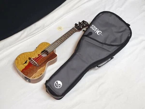 LUNA UKE Vista Eagle exotic top electric UKULELE Concert size w/ Gig Bag - Picture 1 of 6