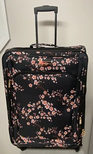 Jessica Simpson Cherry Blossom spinner light 6.0 lbs suitcase 27" Expandable NWT - Picture 1 of 11