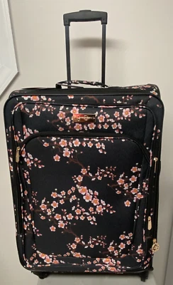 Jessica Simpson Cherry Blossom spinner light 6.0 lbs suitcase 27" Expandable NWT - Image 1 of 4