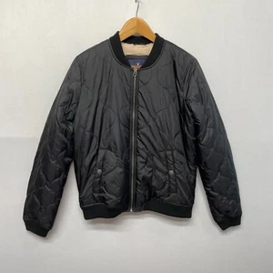 American Eagle Men Fleece Lined Quilted Bomber Jacket Size Medium B365 -26 - Picture 1 of 17