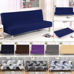 Funda protectora elástica elástica para sofá cama futón sin brazos - Imagen 1 de 79