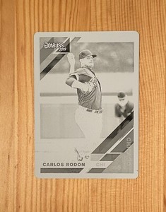 2019 Donruss Carlos Rodon Printing Plate 1/1 Giants White Sox Yankees