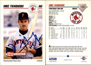 Mike Twardoski Signed 1992 SkyBox Team Sets AAA #369 Card *Autograph Den*