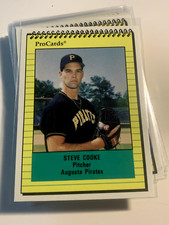 STEVE COOKE 1991 ProCards Augusta Pirates PWE SHIP