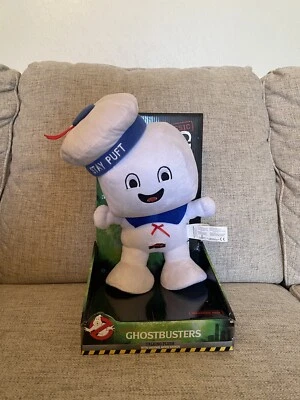 Stay Puft Marshmallow Man Classic Ghostbusters Talking Plush Underground Happy - Image 1 of 4