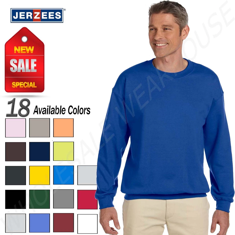 Sudadera Jerzees Adulto 9.5 OZ Para hombres Cuello Redondo Súper Sudaderas NuBlend S-XL R-4662 Foto 1 de 1