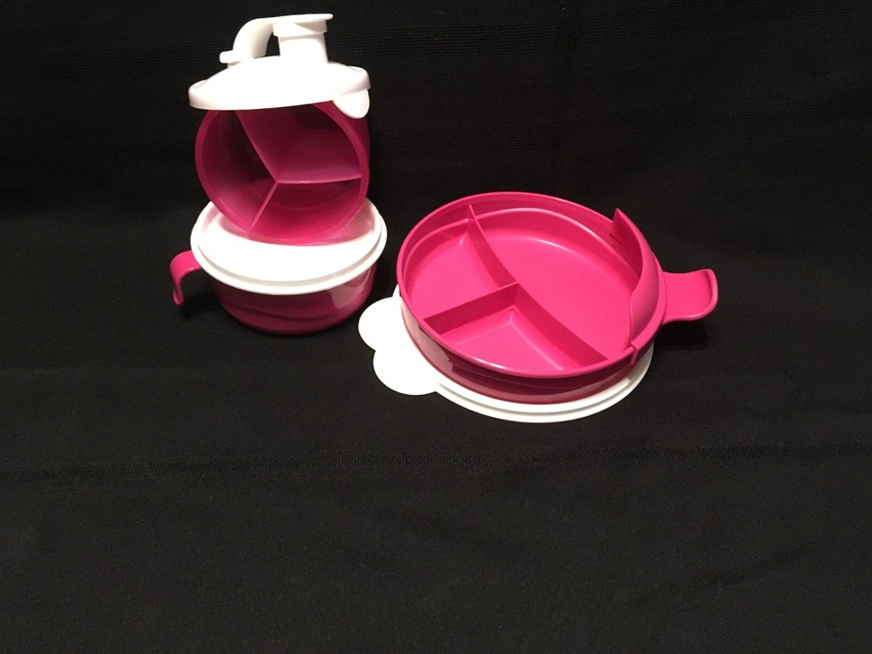 NUEVO Juego de alimentación Tupperware Baby Stages - ROSA - ¡ENVÍO GRATUITO! Foto 1 de 1