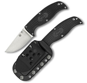 Spyderco Enuff Plain Clip Point Fixed Blade Kydex Sheath 6.75" NUMBERED FB31CPBK