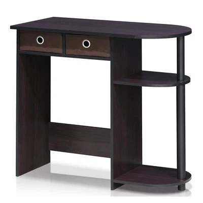 Furinno Go Green Wood Home Laptop Notebook Computer Desk in Dark Walnut - Image 1 of 4