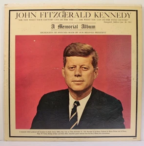 John Fitzgeral Kennedy A Memorial Album LP [Premiere Albums 2099] - Picture 1 of 6