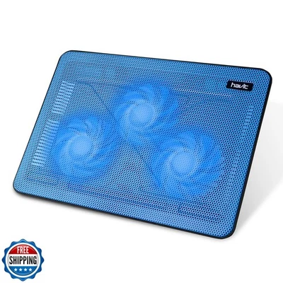Almohadilla de enfriamiento refrigerador para computadora portátil Havit HV-F2056 15,6-17 pulgadas - Alimentación USB portátil delgada Foto 1 de 4