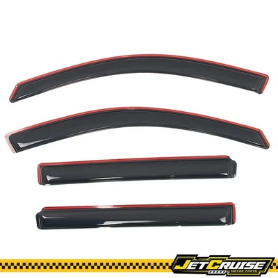 Se adapta a viseras de ventana de terreno GMC 10-17 acrílico en canal lluvia protector solar deflector Foto 1 de 4