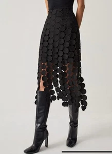 Commence Laser Cut Multi Circle Double Layered Skirt Size Small (B1) NWT - Picture 1 of 11