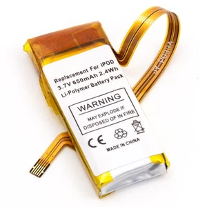 NEW Battery for Apple iPod Video 5th Gen 30GB A1136 JY-P0333A MA002LL/A EC008 - Imagen 1 de 2