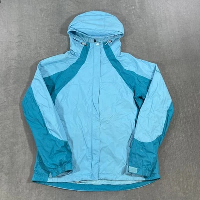 Chaqueta ligera con capucha azul verde azulado grande Columbia Sportswear Company para mujer Foto 1 de 4