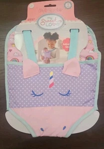 My sweet love Cute Unicorn doll carrier, Front Facing Doll Carrier New In Pckg - Picture 1 of 2