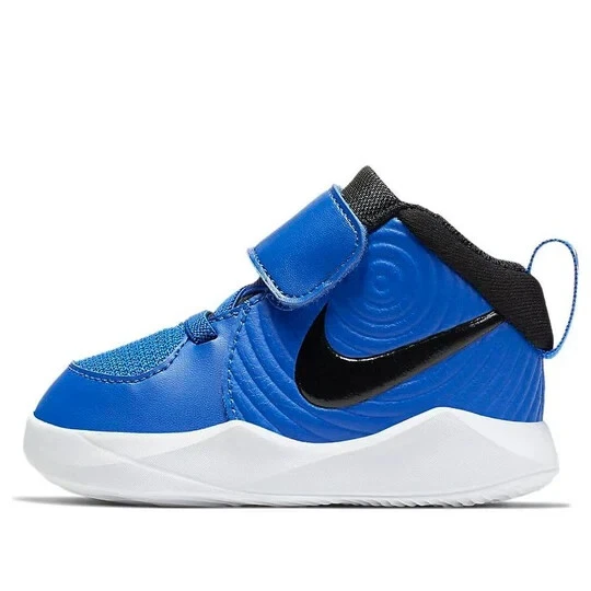Nike Team Hustle D 9 Sneakers Baby Size 6C Game Royal Blue Leather AQ4226-400