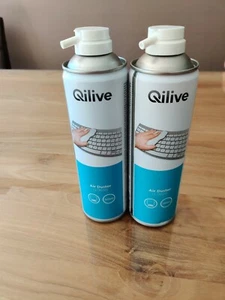 2 X Air comprimé Duster 350ml Spray Nettoyage des ordinateurs portables claviers - Photo 1/3