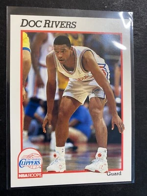 Doc Rivers (LA Clippers) - 1991 NBA Hoops Basketball Card #380 - Image 1 of 2