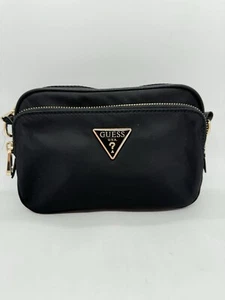 Guess Nylon Double Zip Pouch clutch (no Strap) - Black - Picture 1 of 11