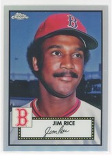 JIM RICE 2021 TOPPS CHROME PLATINUM ANNIVERSARY REFRACTOR #550