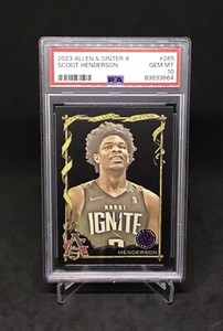 2023 Topps Allen & Ginter X Scoot Henderson RC #265 Rookie PSA 10