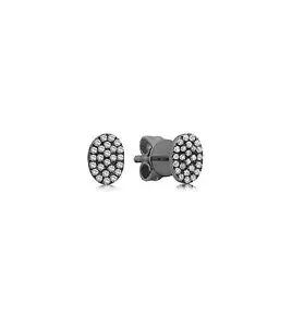 Ohrstecker Olive & Kette 14 Karat Gold Diamant oval - Bild 1 von 25