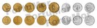Argentina 8 Pcs UNC Coin Set, 1/2 1 5 10 50 Centavos 1 5 10 Australes 1985 1989