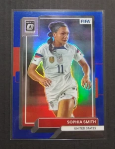 2022-23 Donruss Optic Blue Prizm Sophia Smith #ed 78/99 USWNT EE. UU. Fútbol - Imagen 1 de 2