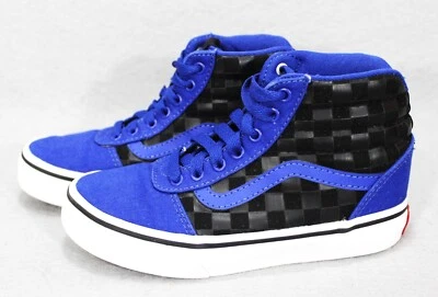 Zapatillas Vans Off the Wall Sk8 Hi Gamuza 500714 Azul Real/Negro a Cuadros Y 13 Foto 1 de 4