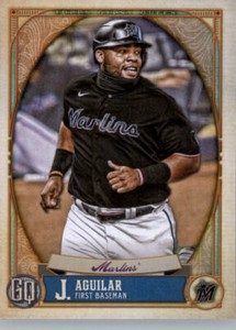 2021  Topps Gypsy Queen Team Script Font Swap #241 Jesus Aguilar