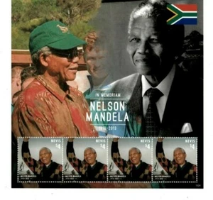 Nevis - 2013 - President Nelson Mandela - Sheet of Four - MNH - Picture 1 of 1
