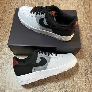 Size 10 Nike Air Force 1 07 Black Pure Platinum Smoke Gray For Sale Online Ebay
