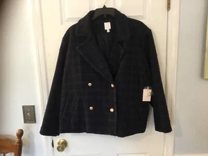 Lauren Conrad Seaborne Double Breasted Peacoat Women's Size 4X ~ New with Tags! - Picture 1 of 4