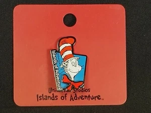 VTG Cat in the Hat Islands of Adventure Cloisonné Tack Pin/Dynamic Bowtie/New OC - Picture 1 of 6