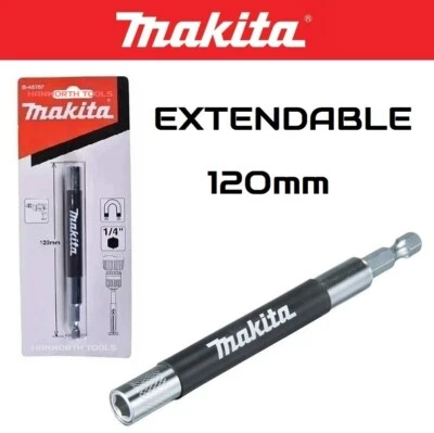 Adaptador de guía de tornillo magnético destornillador largo con soporte de broca extensible Makita Foto 1 de 4