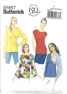 Butterick 150 Anniversary Pattern #B5857-Misses Top- Sizes Xsm-Sml-Med - Picture 1 of 1