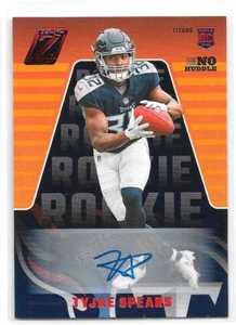 2023 Panini Zenith Tyjae Spears No Huddle Rookie Auto Autograph RC Titans #189 - Picture 1 of 2
