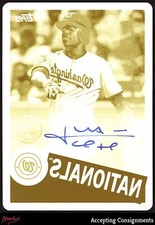 2020 Topps Chrome '85 Printing Plates Yellow #85TCAJS Juan Soto AUTO  1/1