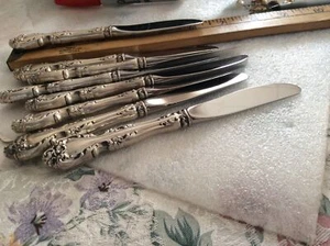 Melrose Sterling 8 Butter Knifes No Mongram - Picture 1 of 7