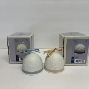 Lladro' Bells 17616 Winter Season 1994 17615 Fall Season 1993 Collectors Society - Picture 1 of 6