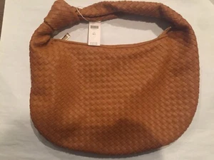 Melie Bianco Brigitte Large Satchel Bag Faux Leather TAN NWT. Last One ! - Picture 1 of 7