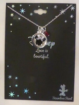 Disney Minnie Mouse Stainless Steel Necklace Pendant Charm NWT - Image 1 of 2
