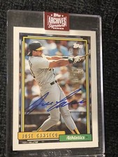 2023 Topps Archives Signature Series Jose Canseco Auto /96 ON CARD Athletics