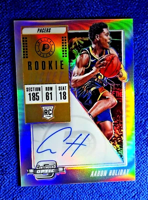2018-19 Panini Contenders Optic Aaron Holiday Rookie Ticket Silver Prizm RC #109 - Image 1 of 4