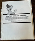 Snow White and the seven dwarfs Disney Press Book Movie advance campaign vintage