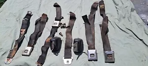 1967 2 DR IMPALA FASTBACK BUCKET SEAT BLACK DATED 67 SEAT BELTS W RETRACTERS - Picture 1 of 7