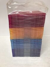 Cd/Dvd Case Cd / Dvd Slim 4 Assorted Colors 40pk New Opened Package Clear Jewel